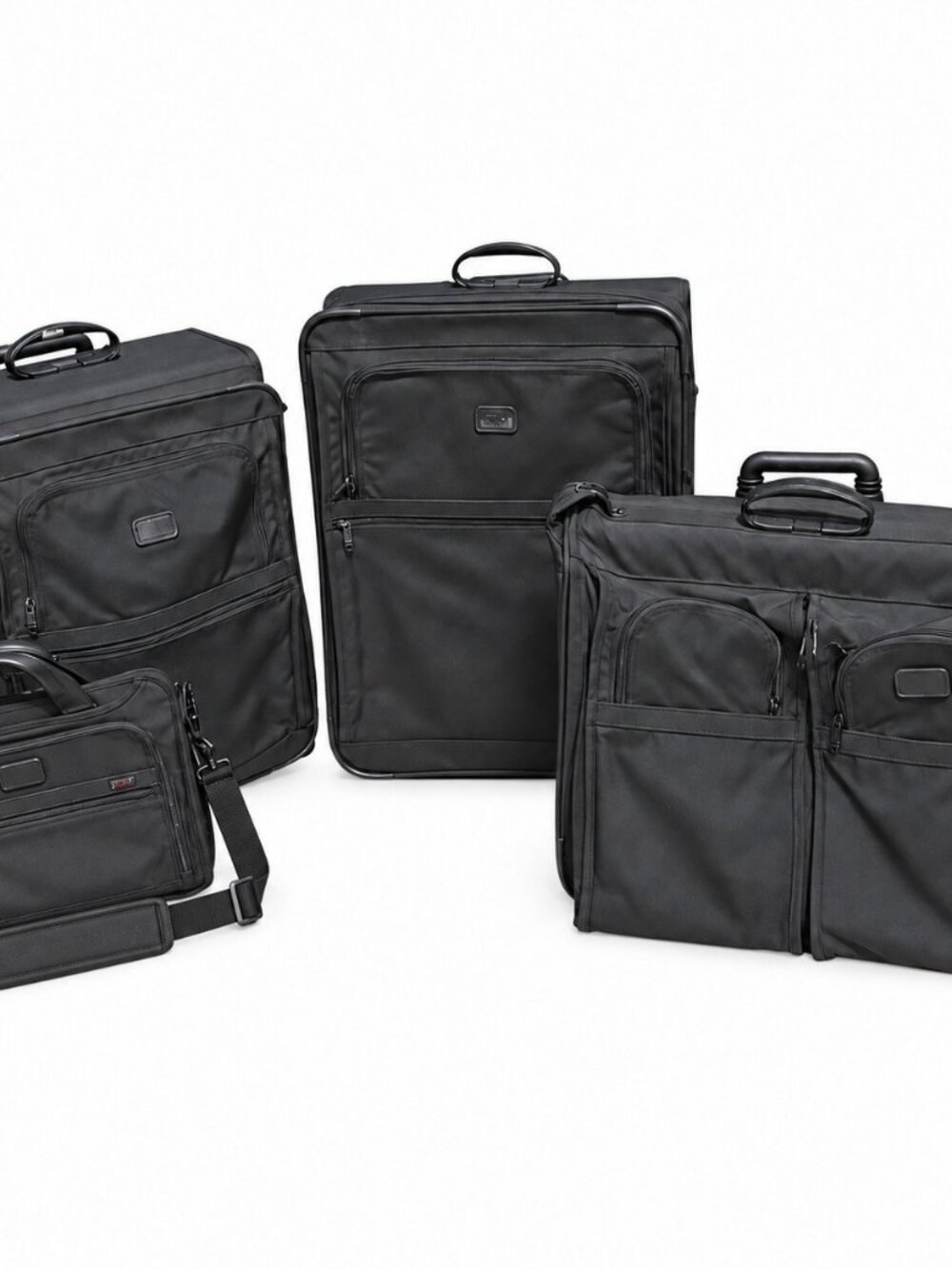 Vintage TUMI Made in USA 25" Black Ballistic Nylon Rolling Suitcase 2 Wheel